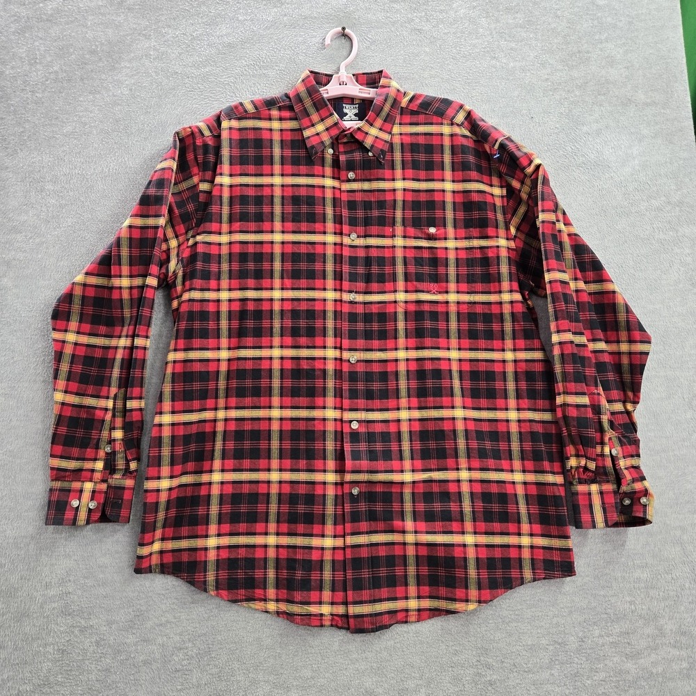 Twenty X Men‎ Button Up Shirt XL Red Plaid Long Sleeve Cotton